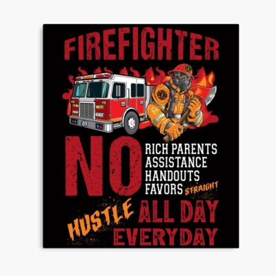 Firefighter Straight Hustle Skull Version Poster