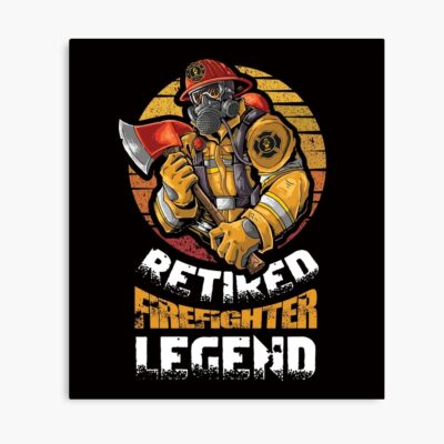 Retired Firefighter Legend Artwork Poster