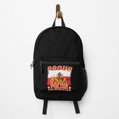 Proud Polish Firefighter Crew Design Backpack