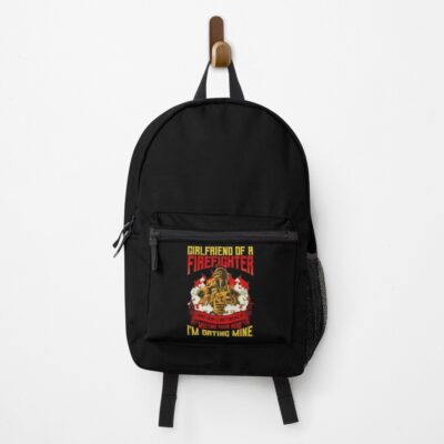 Funny Firefighter Girlfriend Partner Backpack