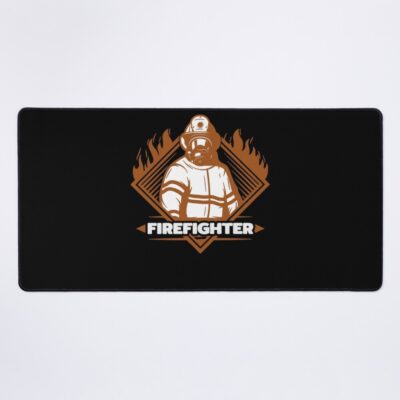 Firefighter Pride Bold Crew Artwork Mouse Pad